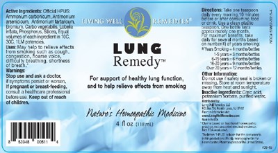 Lung Remedy (Lung Remedy 4 Fl. Oz. Bottle Label)
